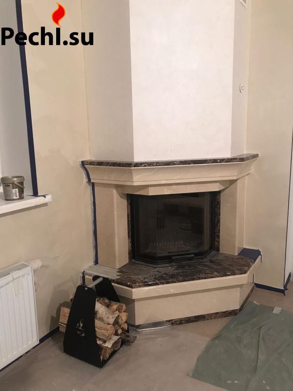 угловая облицовка для камина призма 6957