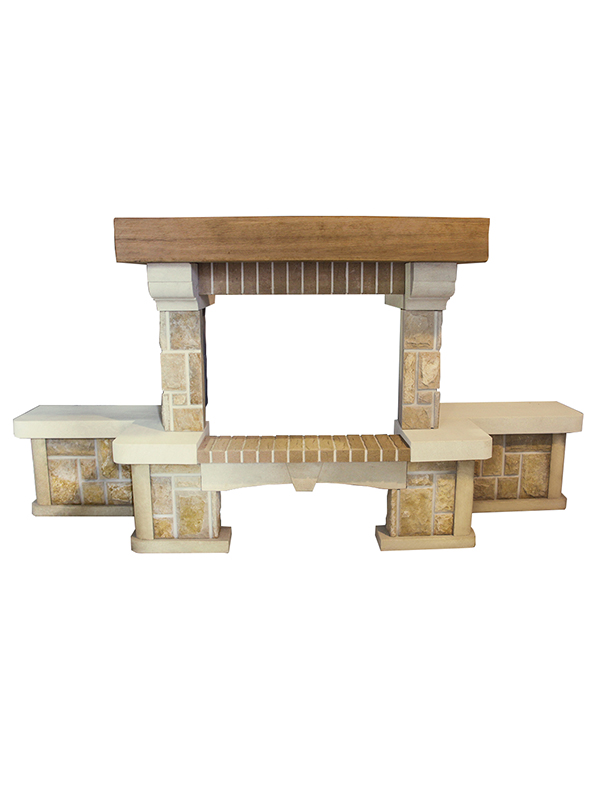 камин брэс (доломит)