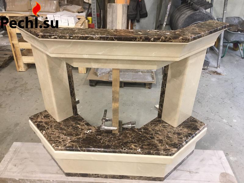 угловая облицовка для камина призма 6957