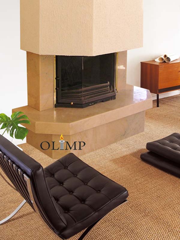 Облицовка для камина Богемия 1 (призматическая) фото в интерьере