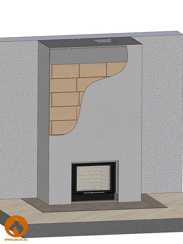 камин из шамота пк17