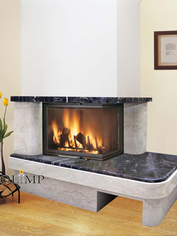 Облицовка для камина Сопрана (угловая) фото облицовки