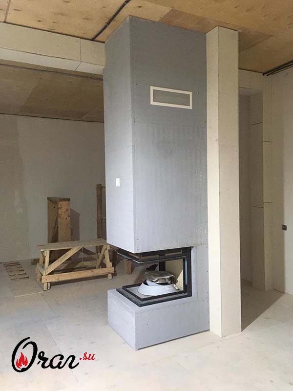 монтажный комплект для трехсторонней топки